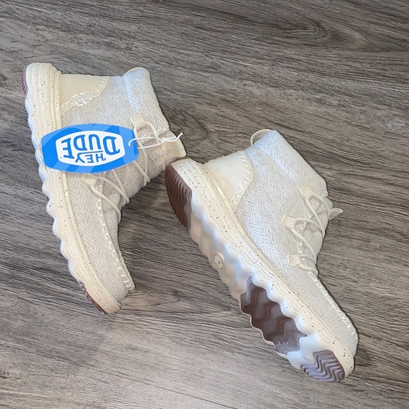 Hey Dude Reyes Heathered Ivory Shoes - Picture 3 of 6